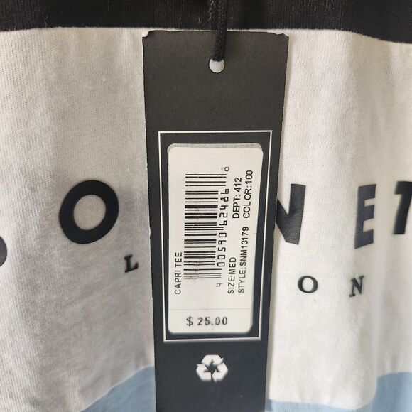 NEW SONNETI London Men’s Capri Color Block Logo Short Sleeve T-Shirt Tee M NWT - Picture 4 of 7